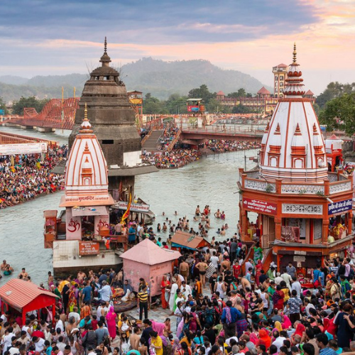 Rishikesh ghats and temples on a North India itinerary with kids